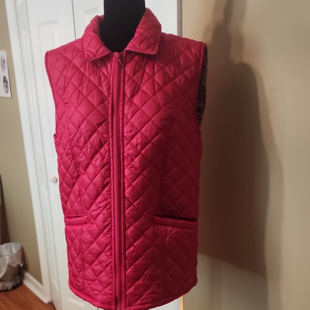 Red Quilted Vest
